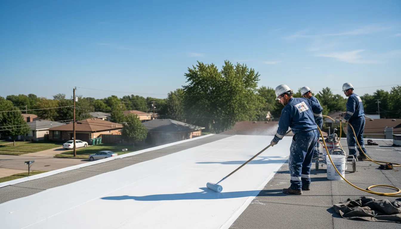 Commercial roof coating in Plum City, WI near me